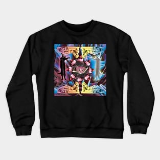 ALL CEILING CAT WITH LONGCAT DONORS Crewneck Sweatshirt